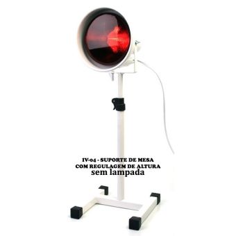 Suporte de Mesa para Lampada Infravermelho com Regulagem de Altura