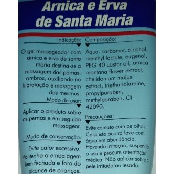 Gel Massageador com Arnica e Erva de Santa Maria Flexogel
