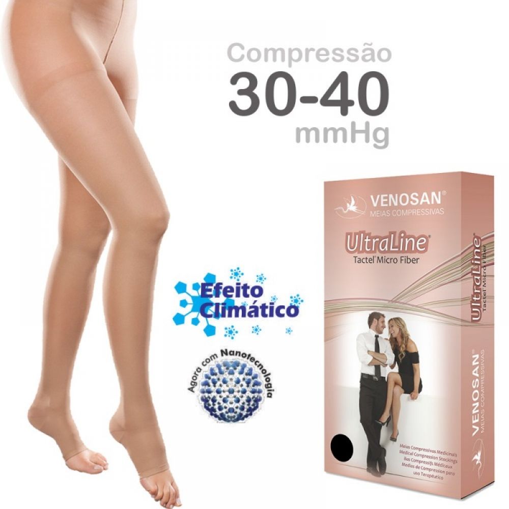 Meia Calça Elástica Ultraline Microfibra Tactel AC