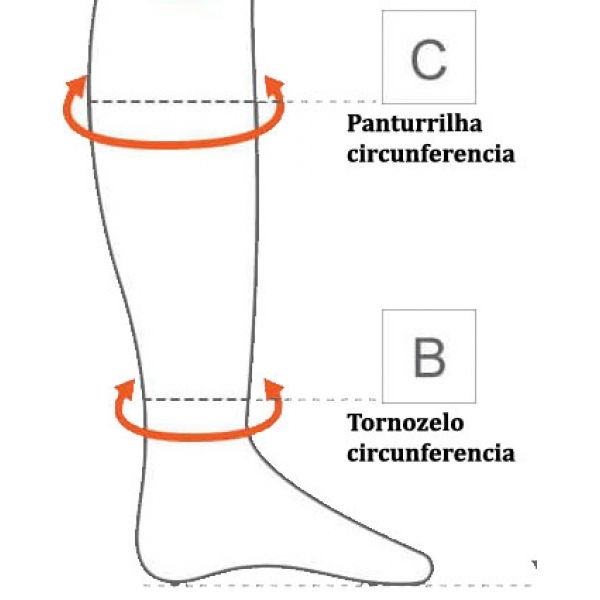 Meia Elástica 3/4 Selecta Juzo 5008 Algodão Longa