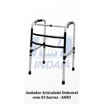 Andador de Alumínio Articulado Dobrável