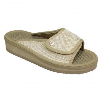 Chinelo Ajustável para Esporão e Fascite Plantar Mule Slide Mundo Flex