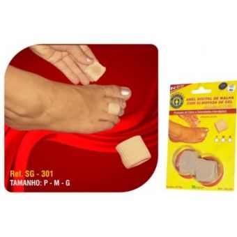 Anel Digital de Malha com Almofada de Gel