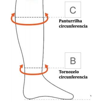 Meia Elástica 3/4 Selecta Juzo 5008 Algodão Curta