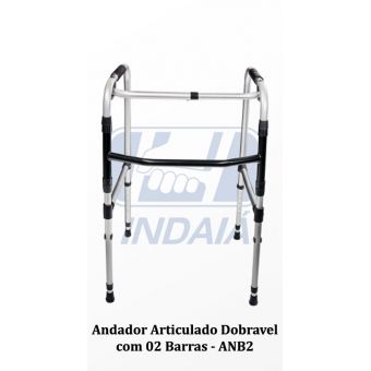 Andador de Alumínio Articulado Dobrável